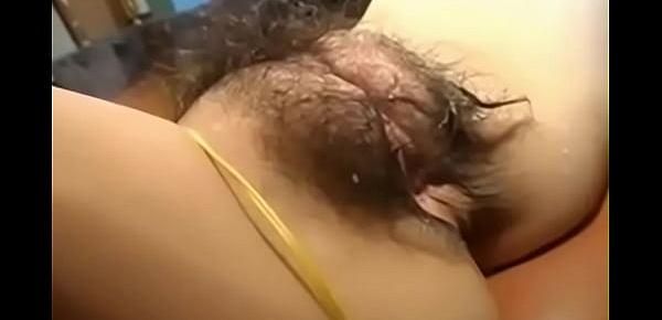  Bloody pussy hairy asian woman